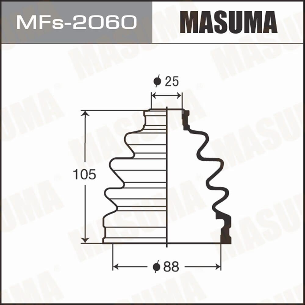 Masuma MFs2060 передний Daihatsu; Isuzu; Mazda; Mitsubishi; Toyota